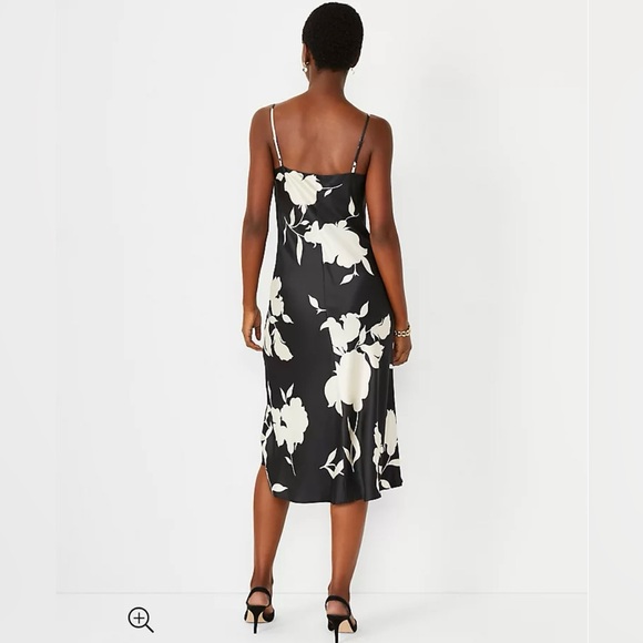 NWT Sold Out Silk Floral Cowl Neck Dress from Ann Taylor - Picture 2 of 4